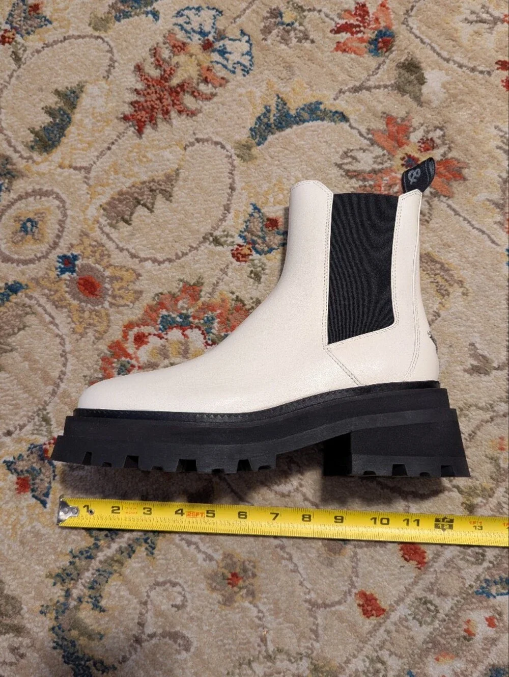 Zadig And Voltaire Ride Stretch White Chelsea Boots